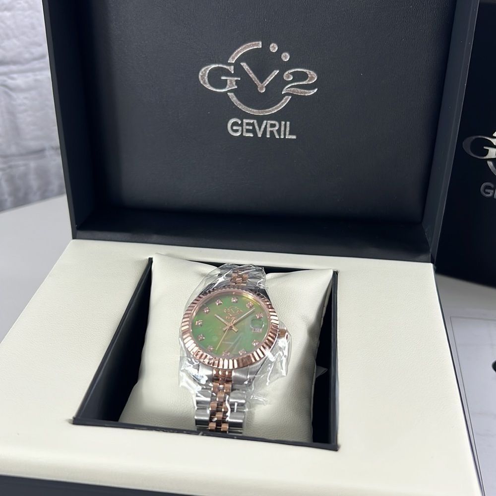 NEW Gevril Swiss watch from the Naples collection sapphire diamond watch - Picture 3 of 12
